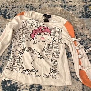 Chinese Laundry buckle sleeve shirt